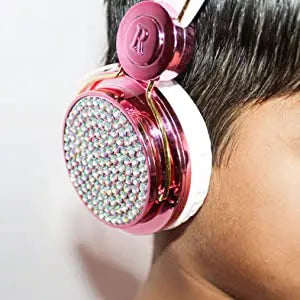 Unicorn Kids Pink Headphones for Girls Children Teens Wired Headset w/Microphonefor School Birthday Xmas Unicorn Gift