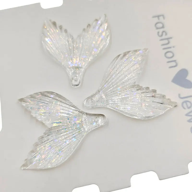 10pcs/lot DIY flat back resin glitter mermaid tail cabochons accessories for kids hair clothes brooch jewelry accessories
