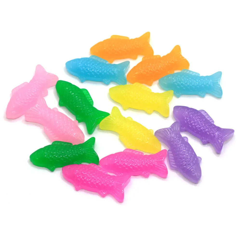 50/100pcs Resin Jelly Fish Flatback Charms Ocean Animal Resin Cabochons for Home Decoration Kids Phone Case Hair Bow Center Jewe