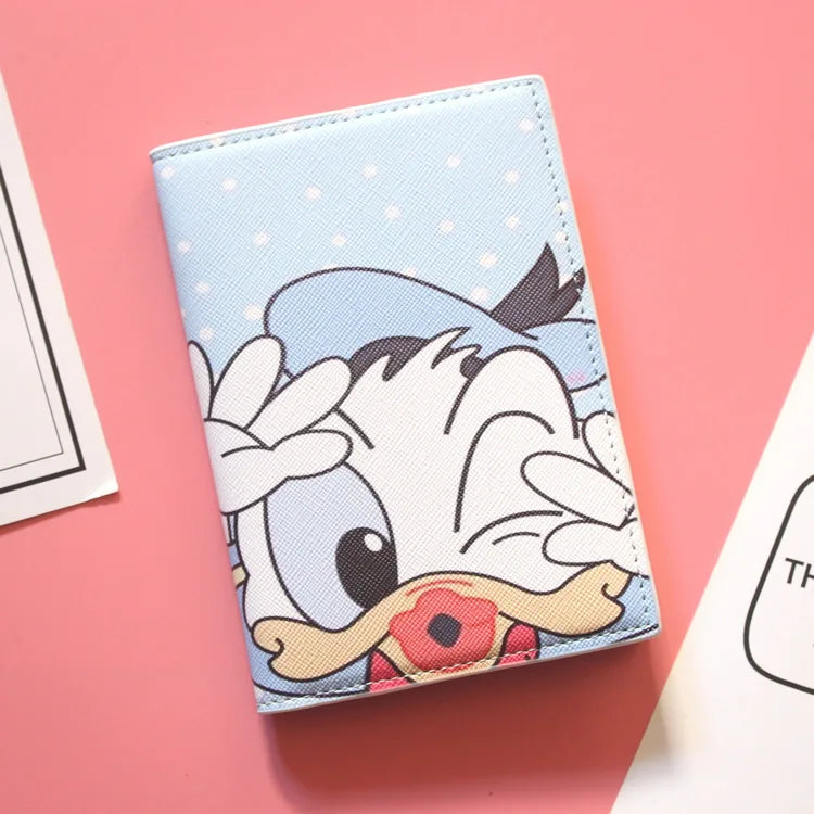 Lovely Minnie Passport Cover for Girls Travel Passport Case Leather Red Cute Passport Wallet Purse Kids Passport Holder