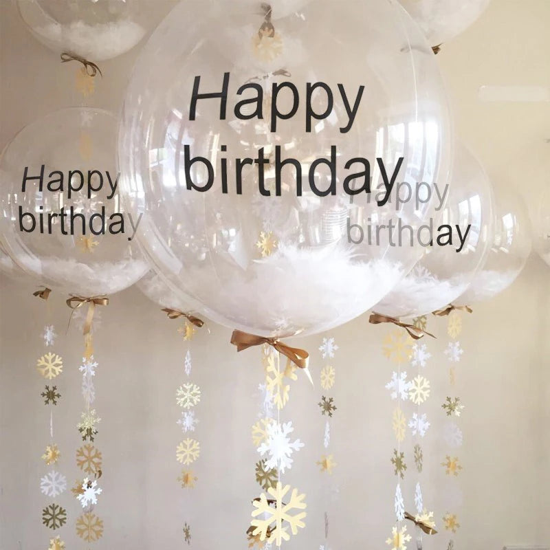 1pc Unicorn Balloon Sticker for Bubble Clear Helium Balloon Birthday Party Decoration Wedding Valentine's Day Baby Shower Party