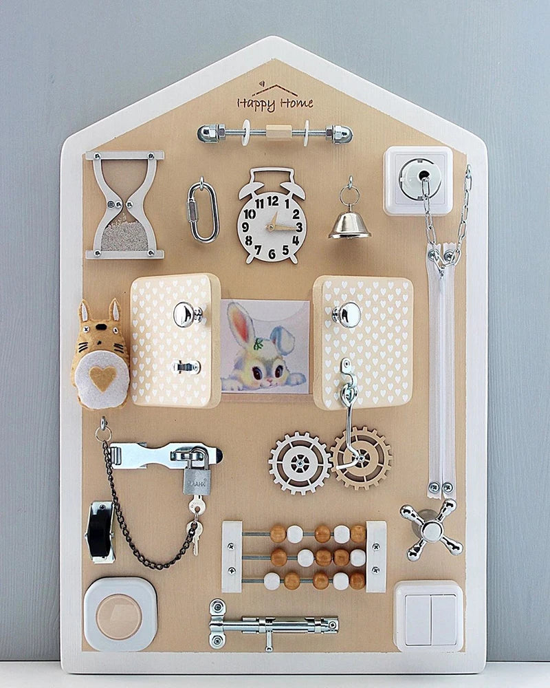 Kid Activity Busy Board Material Diy Accessories Montessori Teaching Aids Baby Busyboard Early Education Learning Skill Toy Part