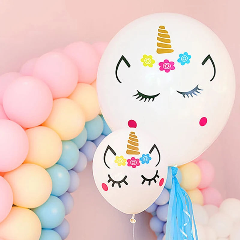 1pc Unicorn Balloon Sticker for Bubble Clear Helium Balloon Birthday Party Decoration Wedding Valentine's Day Baby Shower Party