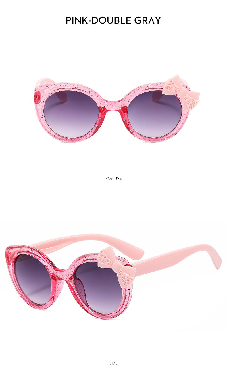 Girls Boys Cute Animal Cartoon Ears Sunglasses Outdoor Sun Protection Children Lovely Vintage Sunglasses Protection Classic Kids