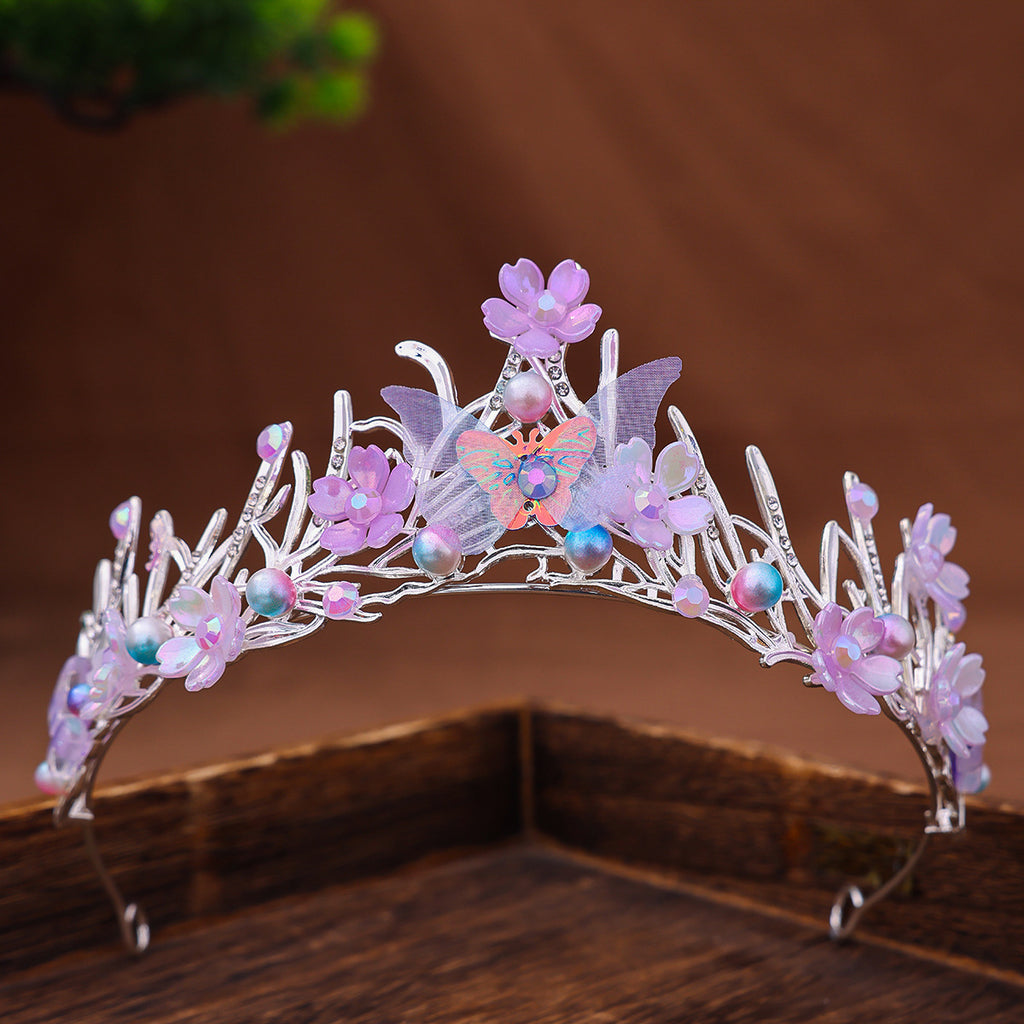 Handmade Mermaid Fish Crown Ocean Style Costume Seashell Starfish Hair Accessories for Women Girls Princess Birthday Party Tiara