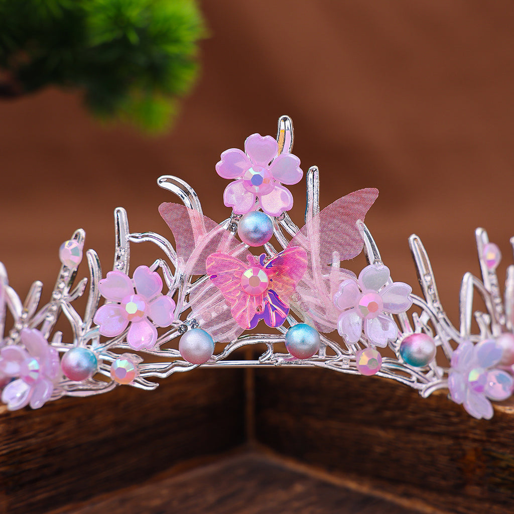 Handmade Mermaid Fish Crown Ocean Style Costume Seashell Starfish Hair Accessories for Women Girls Princess Birthday Party Tiara