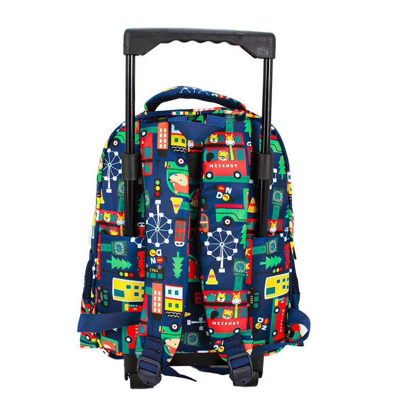 Small  kids rolling luggage Travel trolley bags for little boys Toddler rolling backpack suitcase for kidgarden Trolley Backpack