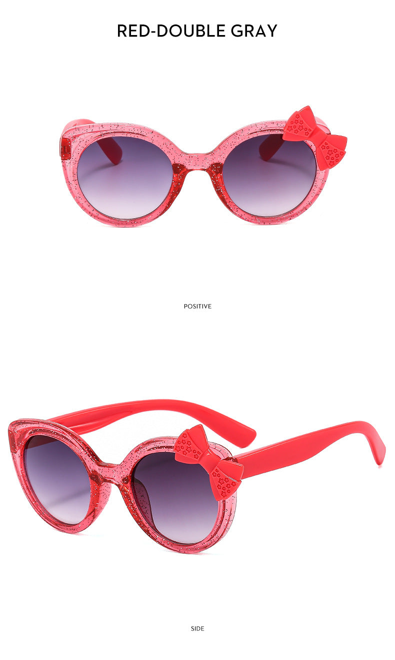 Girls Boys Cute Animal Cartoon Ears Sunglasses Outdoor Sun Protection Children Lovely Vintage Sunglasses Protection Classic Kids