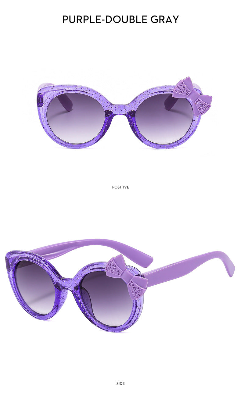 Girls Boys Cute Animal Cartoon Ears Sunglasses Outdoor Sun Protection Children Lovely Vintage Sunglasses Protection Classic Kids