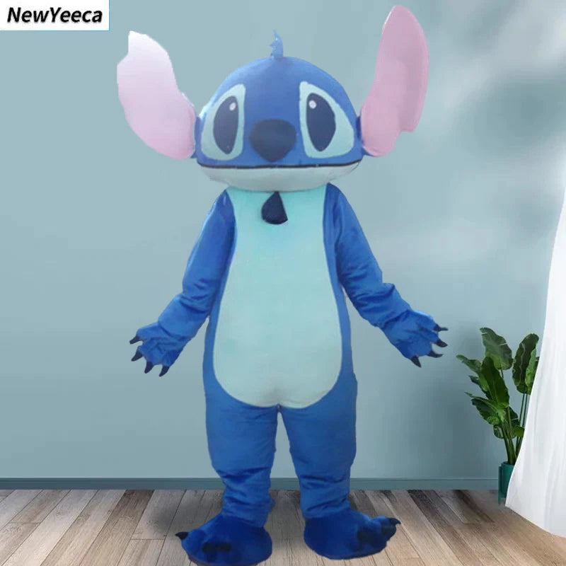 New Blue Lilo & Stitch Mascot Costume Anime Cartoon Character Advertising Fancy Dress Animal Carnival Party Adult Cosplay Suits