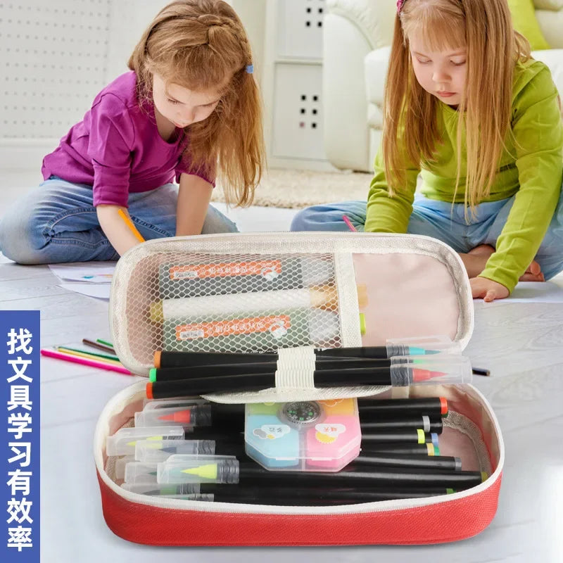 Lilo&Stitch Pencil Box Letter A B C Student School Supplies Stationery Kids Penbag Pencilcase Kawaii Boy Girl Birthday Cute Gift