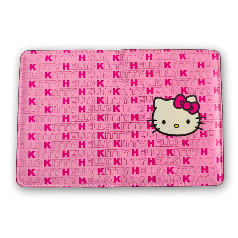 Sanrio Hello Kitty Passport Cover Anime Women Credit ID Bank Card Holder PU Leather Business Card Bag Girl Passport Holder Gift