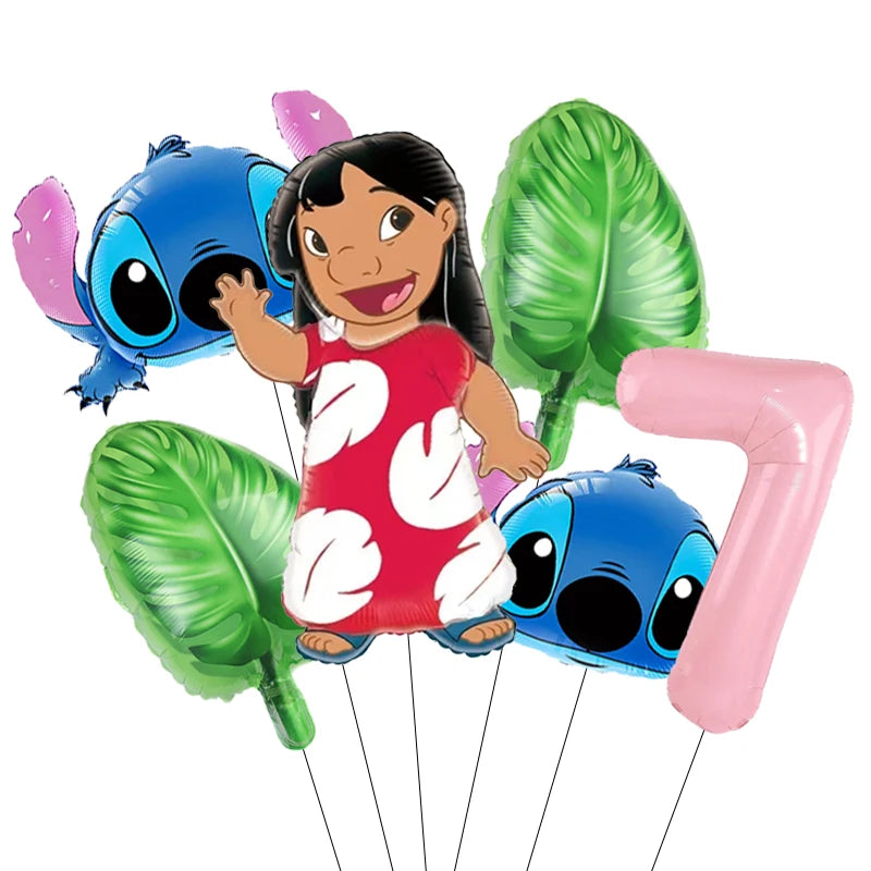Lilo & Stitch Party Balloons Stitch Number Balloon Garland Arch Kit Baby Shower Birthday Party Decor Kids Toy Gift