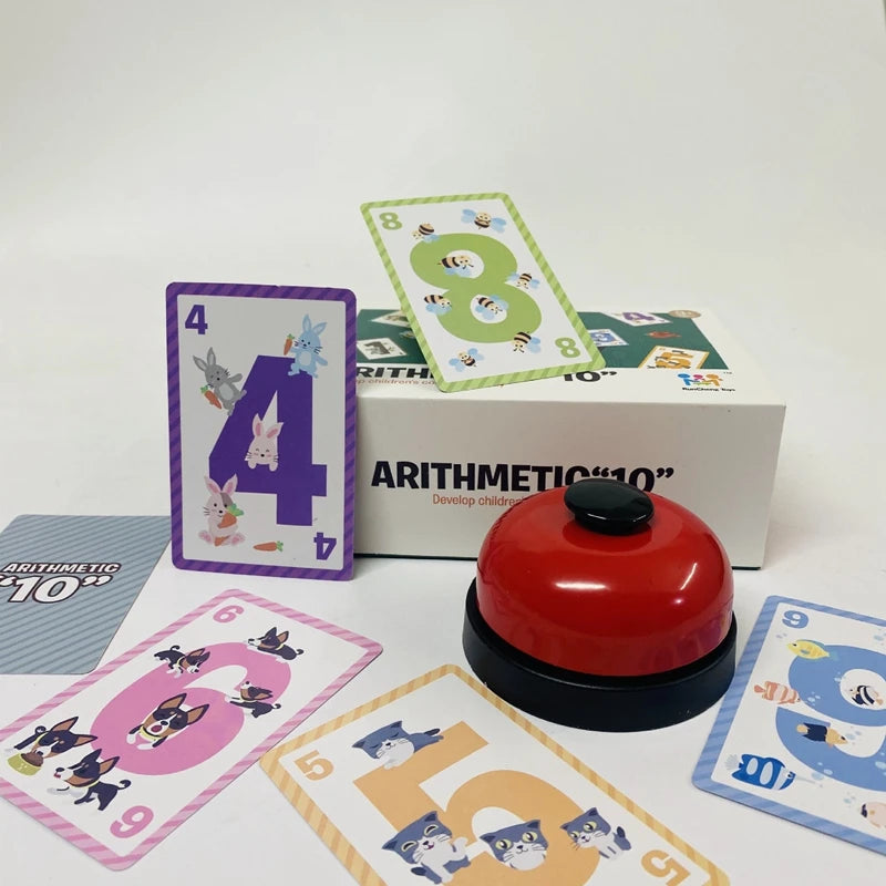 Kids Number Card Math Addition And Subtraction Parent-child Interactive Game Crazy Arithmetic 10 Game Toy For Boys Girls Gift