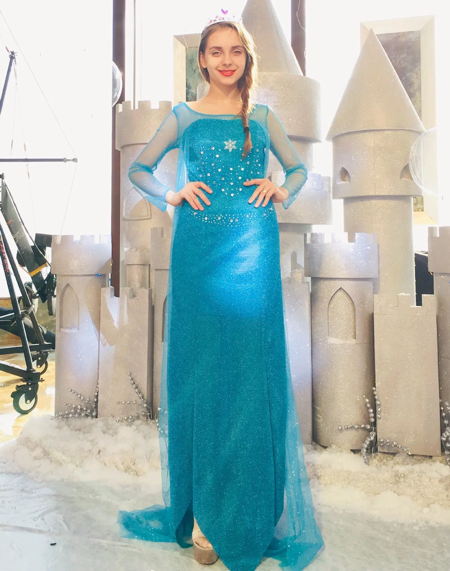 Cosplay anime costumes, ice and snow princess dresses, Elsa Elsa adult princess dresses, performance costumes