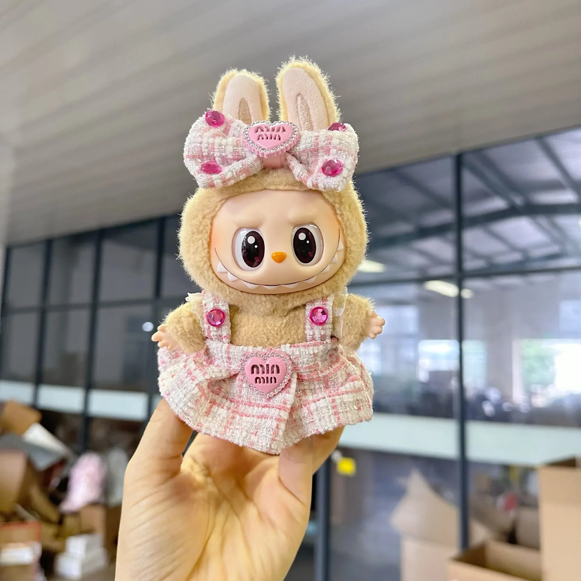 17cm Mini Plush Doll'S Clothes Outfit Accessories For Korea Kpop Exo Labubu Idol suit Clothing Gift