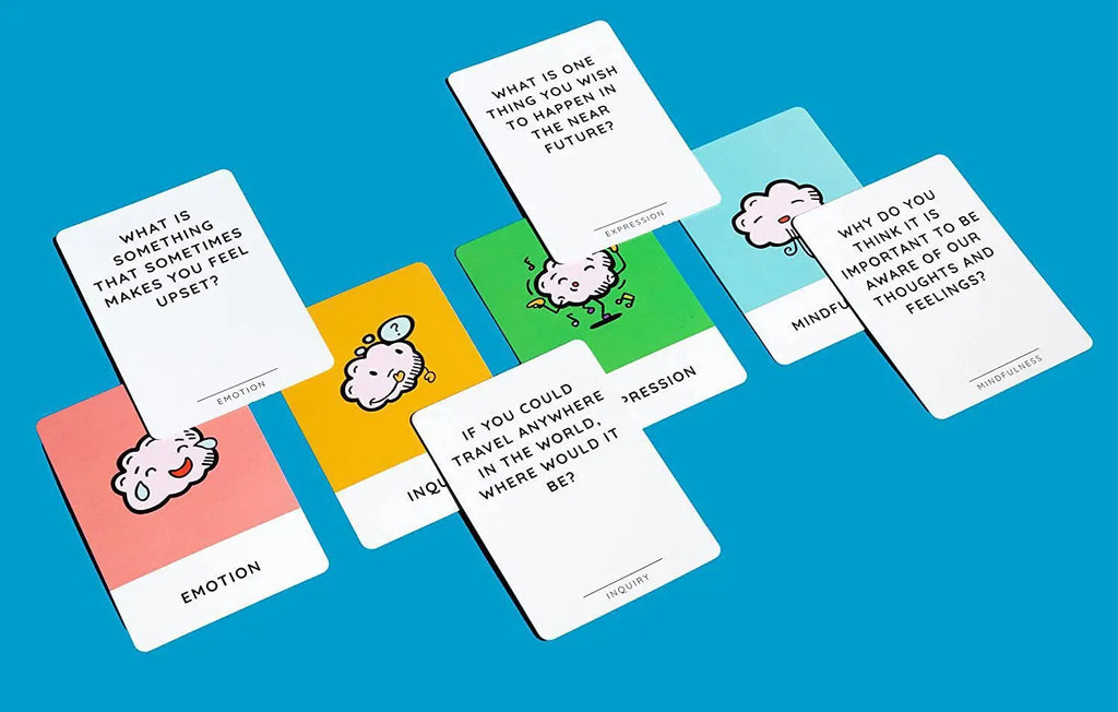 Mindfulness Game for Kids - 50 Mindfulness Activities for Kindness, Focus and Calm Mindful Talk Cards for Children and Parents C