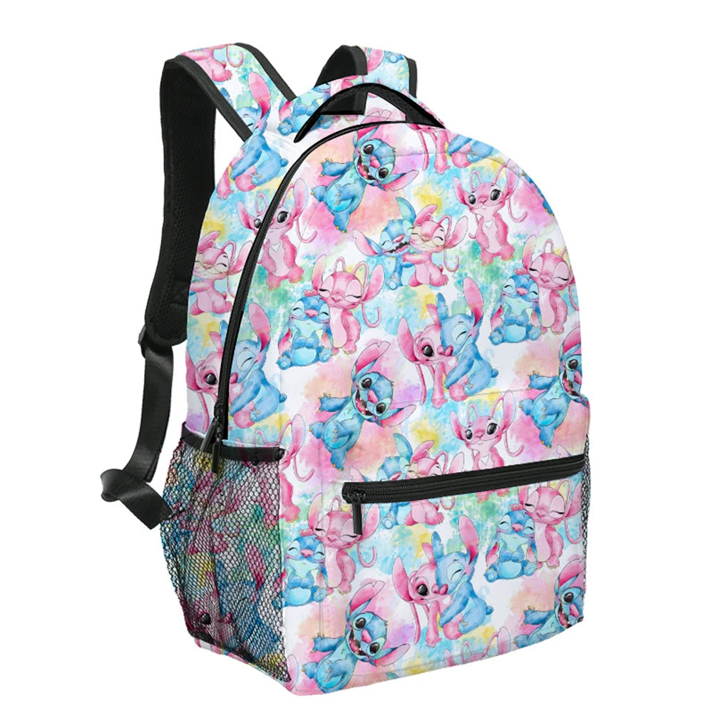 MINISO Lilo & Stitch Angel Cosplay Costume Backpack Computer School Bag Xmas Gift