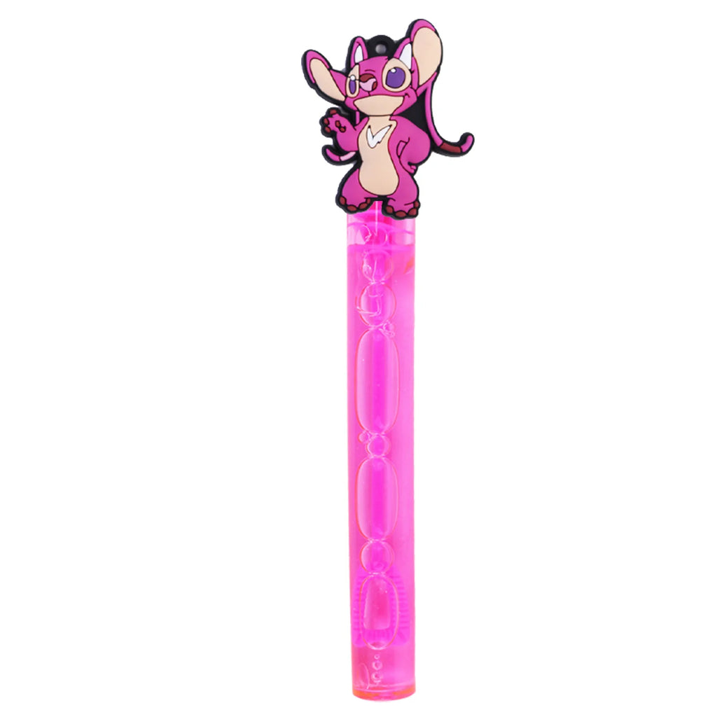 1set Lilo&Stitch Bubble Stick Cartoon Portable Mini Bubble Stick Cartoon Bubble Blowing Stick Children's Toy Birthday Party Gift