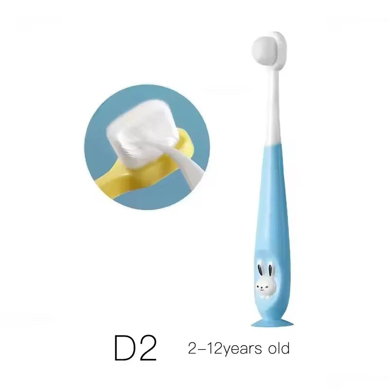 Cartoon Kids Toothbrush Soft Bristle Dental Brush for Boys & Girls Oral Care Gum Protection Teeth Cleaning Gift for Children