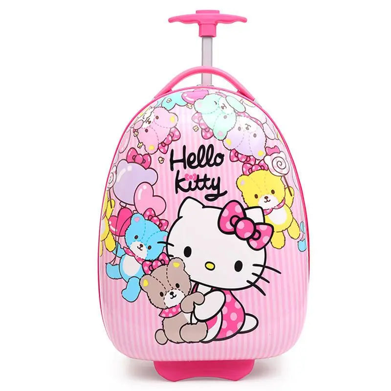 Hello Kittys Children's travel Suitcase Girl Gift Sanrios Kids Luggage Kuromi Kawaii  Large Capacity Portable Trolley Case