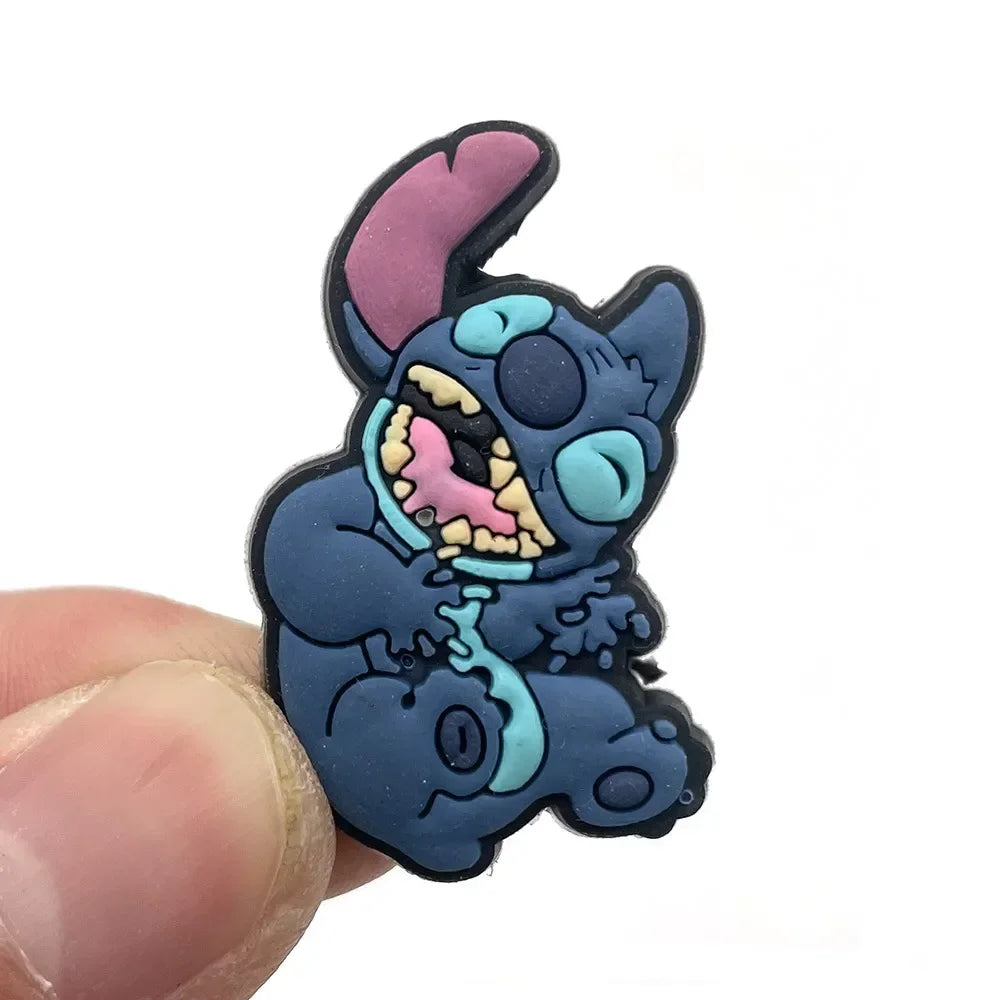 10pcs Lilo Stitch Series Shoe Charms for Crocs DIY Shoe Decorations Stitch Accessories Decorations Sandals Decorate Kids Gifts