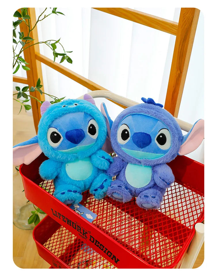 Big Size 55cm Cartoon Plush Toy Dolls Stitch Sullivan Doll Blue Stitch Kids Christmas Pillow Doll Baby Cloth Doll Ornament Gift