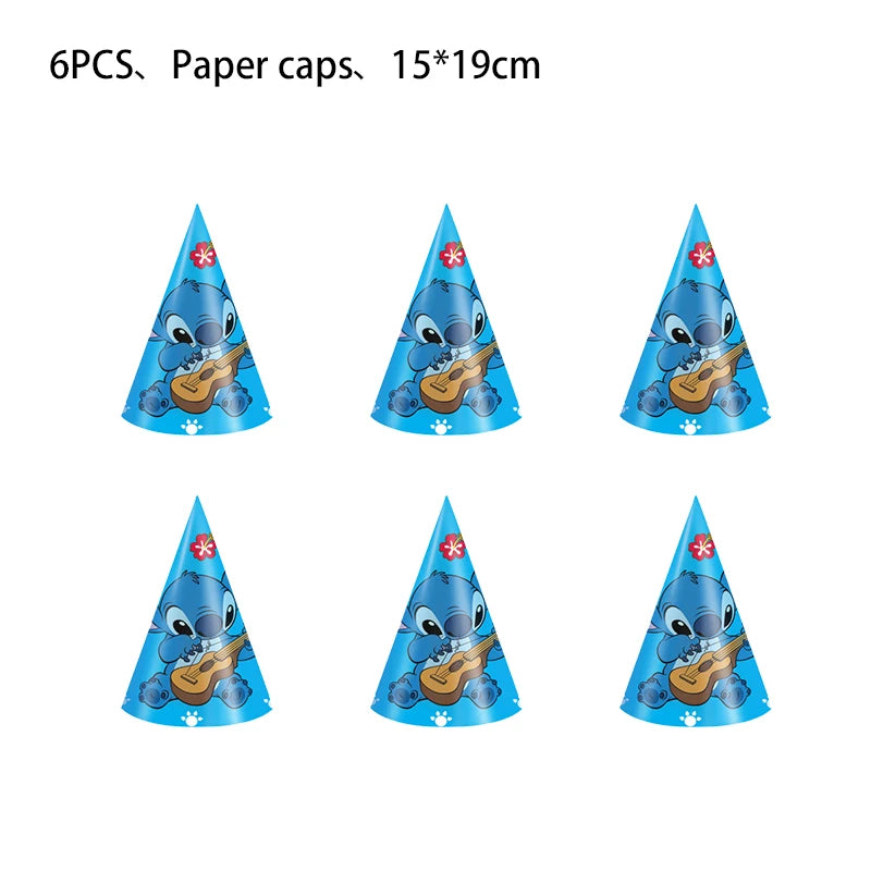 Stitch Party Supplies For Child Lilo And Stitch Birthday Party Decorations Balloons Banner Tablecloth Backdrop Tableware
