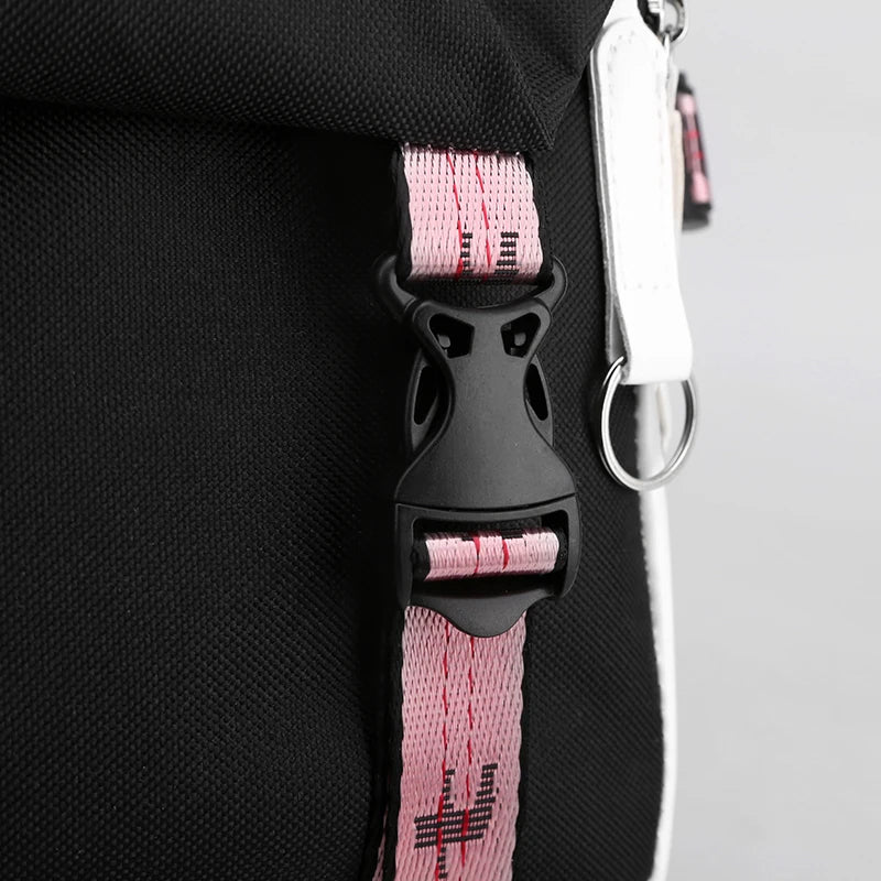 Sanrio Kuromi Cinnamoroll Backpack Teenager Student Rucksack Girl Boy Kids Anime Knapsack Women Cute Cartoon Bag Travel Mochilas