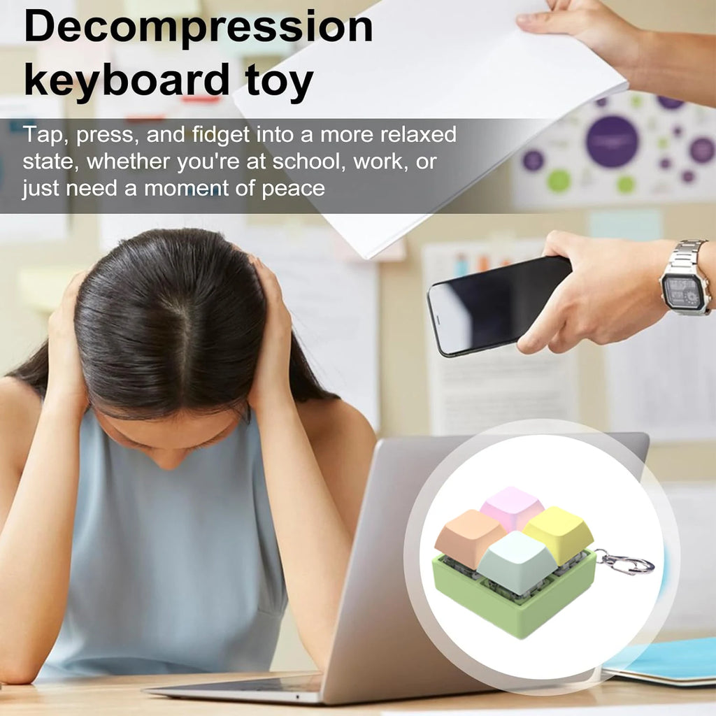 Decompression keyboar Stress Relieving Toys Release Stress Autism Anxiety Relieve Adult Kids Stress Relief Anti-Stress Fingertip