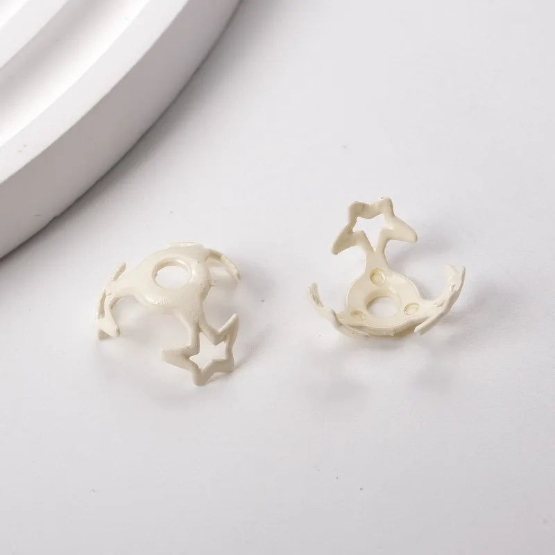 Colorful Star Round Torus Beads For Jewelry Making DIY Decorations Earrings Bracelet Necklace Charms Kids Hair Rope Accessories