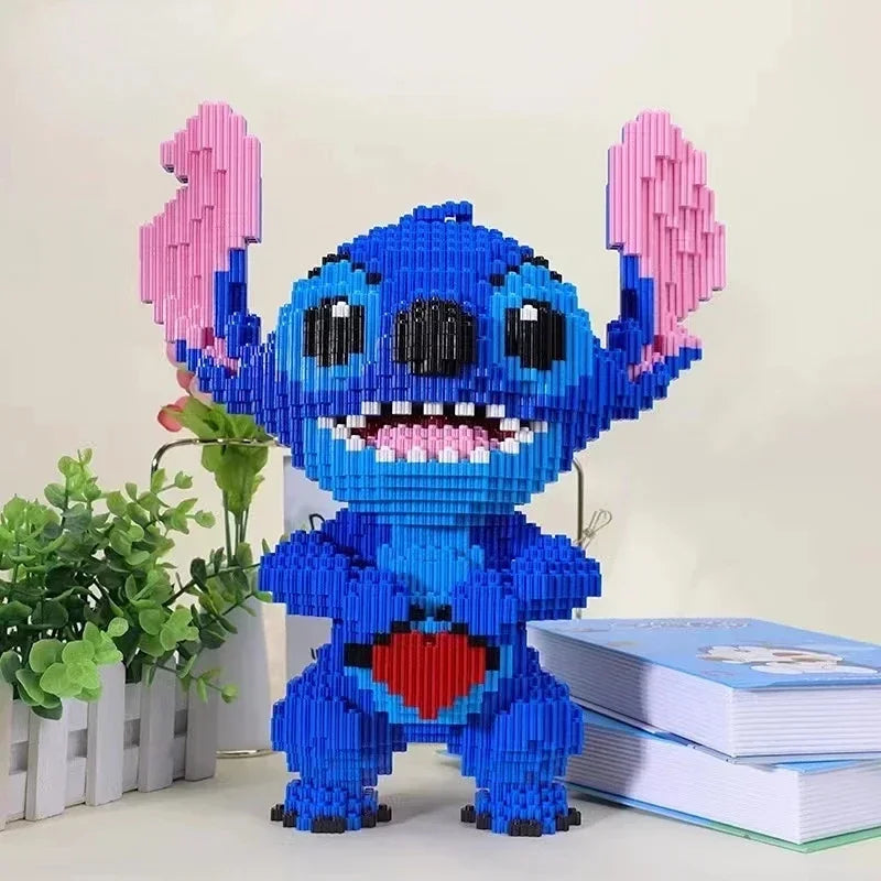 33CM Very Large Stitch StellaLou Building Block DIY Bricks Toy Small Grain Brick  for Kid over 12 Years Adult Gift 3300pcs