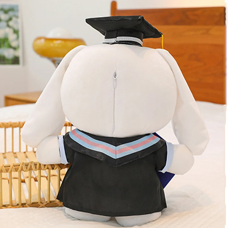 25cm Sanrio Stitch Hello Kitty Graduation Plush Toys Pochacco Soft Tuffed Animals Christmas Birthday Christmas Graduation Gifts