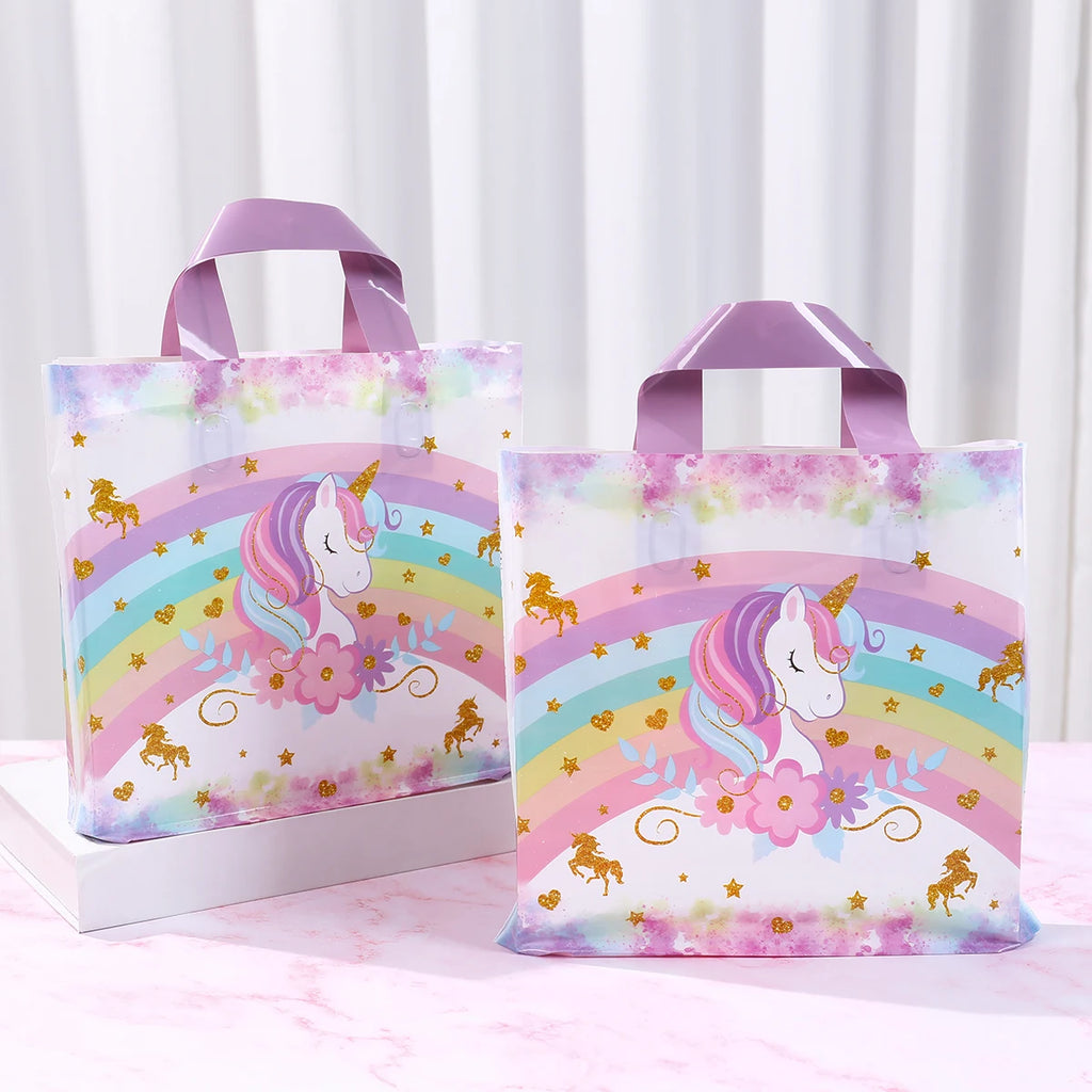 Rainbow Unicorn Disposable Tableware Happy 1st Birthday Party Decorations Kids Favors Gifts Unicorn Baby Shower Girls Supplies