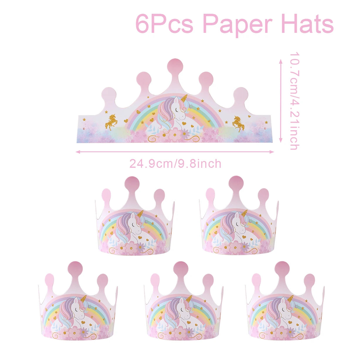 Rainbow Unicorn Disposable Tableware Happy 1st Birthday Party Decorations Kids Favors Gifts Unicorn Baby Shower Girls Supplies