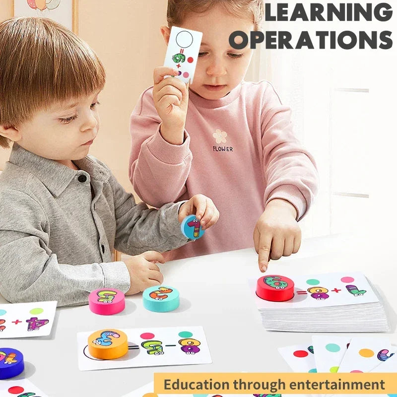 Kids learning 1-10 Numbers Counting Toy, Digital operation card, Digital Math Match Game Toys, Halloween/Christmas