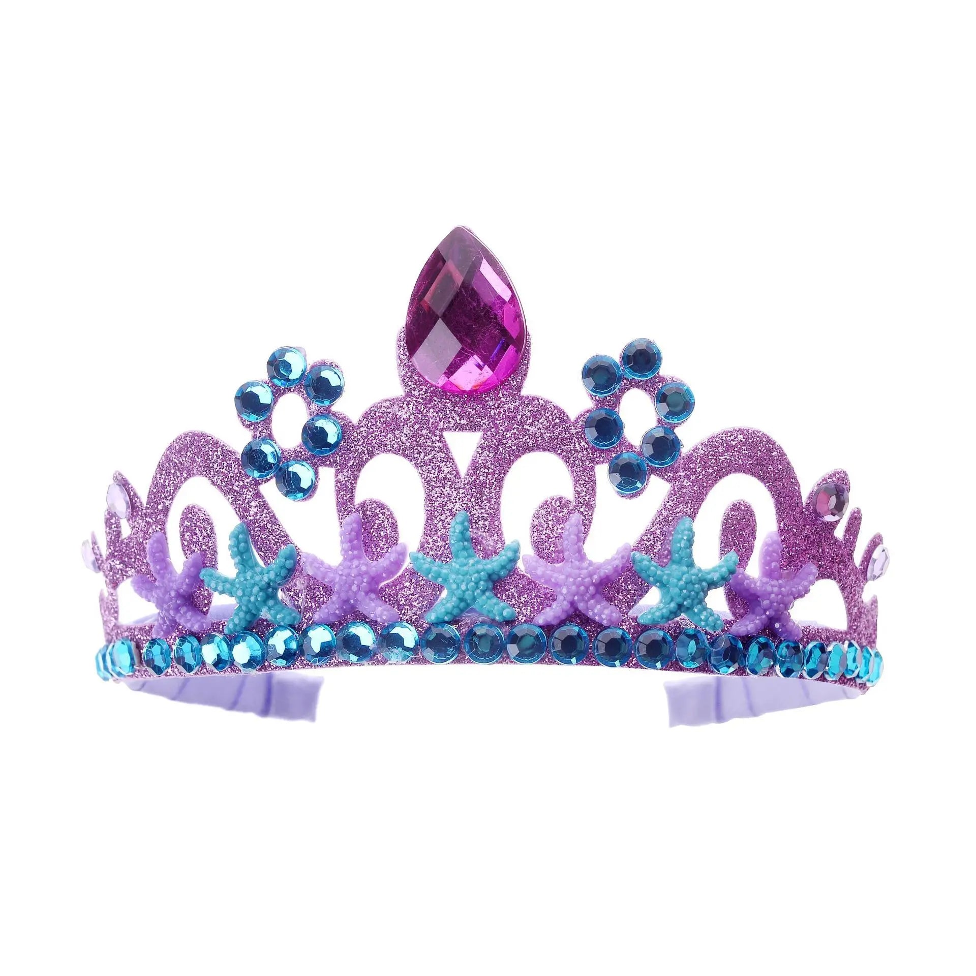 156*9.5cm Mermaid Birthday Girl Shoulder Strap Mermaid Party Crown Under The Sea Party Sea Animal Party Decor Girls Favor