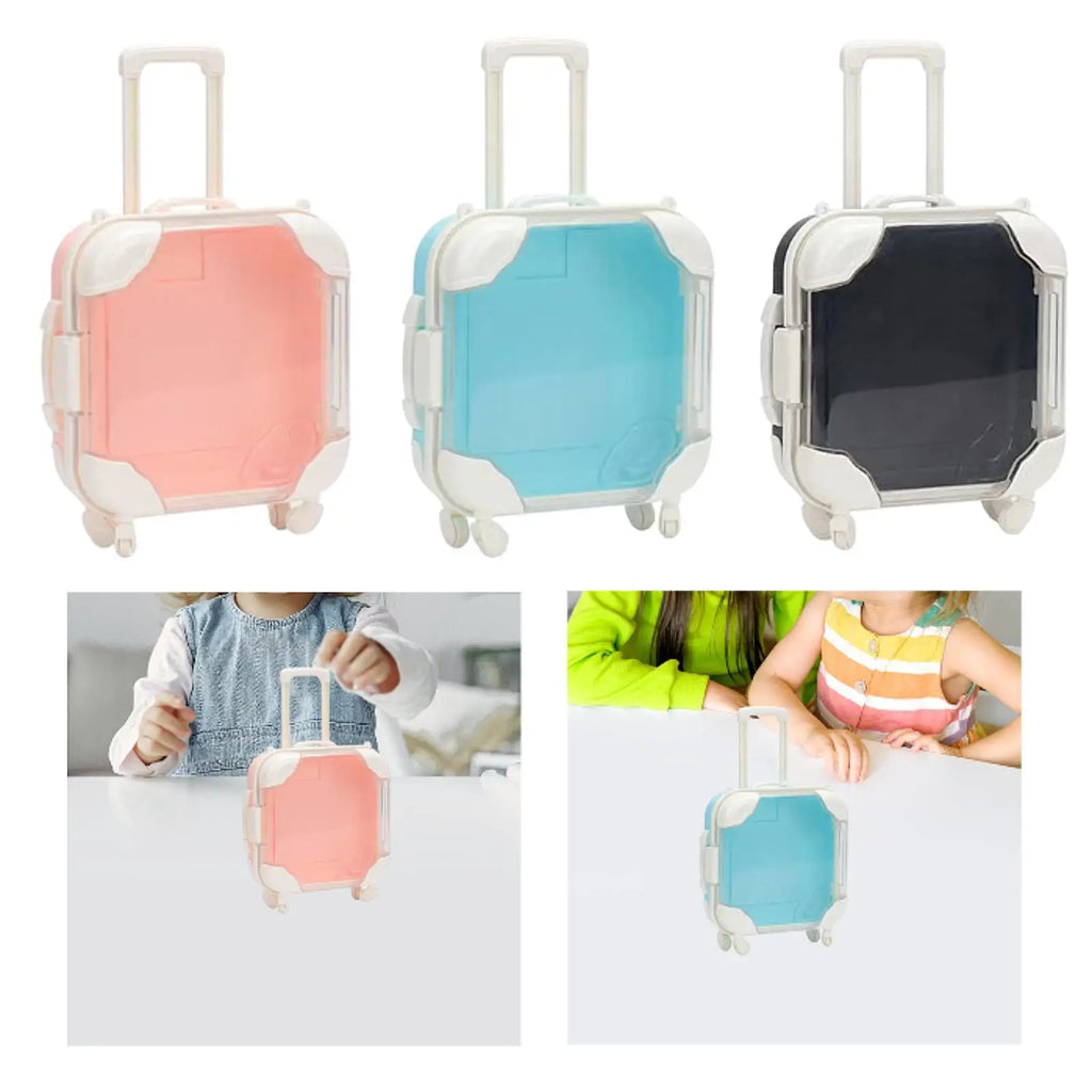 Doll Suitcases Box Cute Doll Travel Luggage for Party Favor Boys Girls Kids