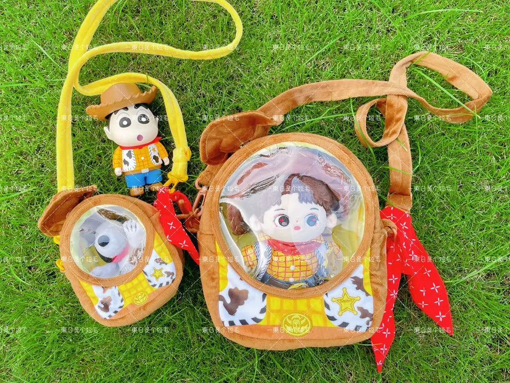 Labubu Bag Toy Story Buzz Lightyear Style Animation Peripheral Satchel 20cm Cotton Doll Bag Portable Cute Gift