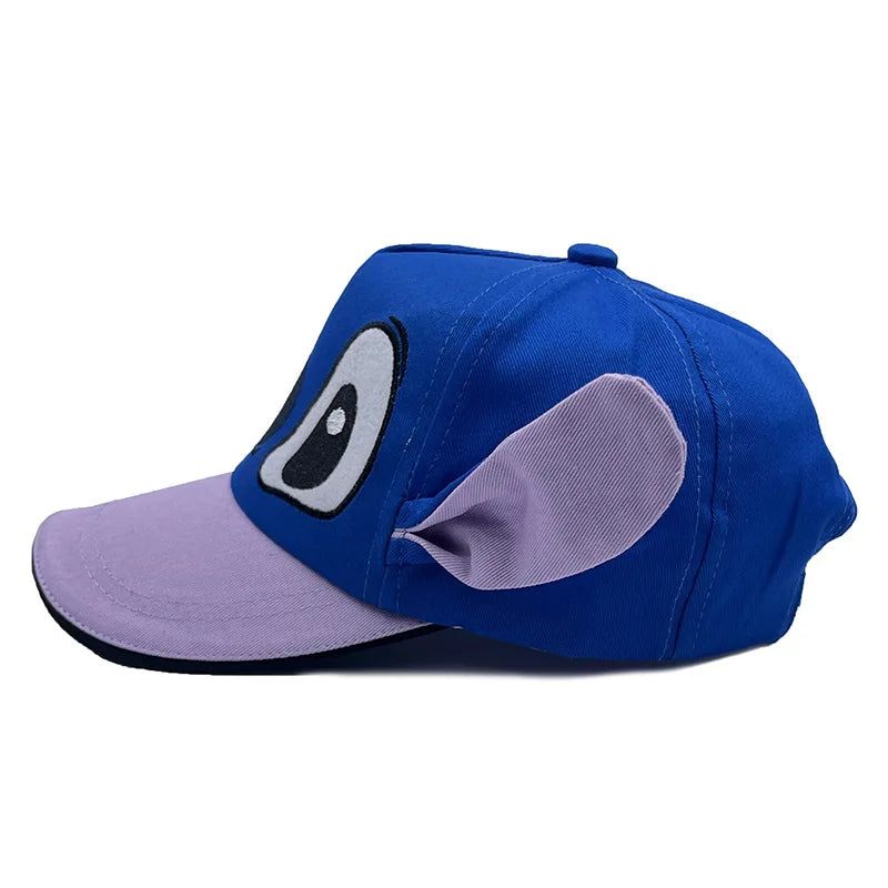 Cute 3D Ear Stitch Hats Cartoon Embroidery Lilo & Stitch Baseball Cap Children Outdoor Sun Hats Fashion Accessory Birthday Gift