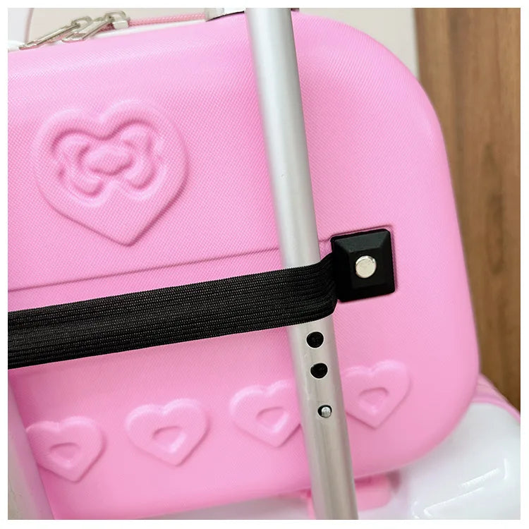 Hello Kittys Trolley Case Girls Sanrioed Universal Wheel Trolley Portable Suitcase Cartoon Travel Boarding Case Kids Toys Gift