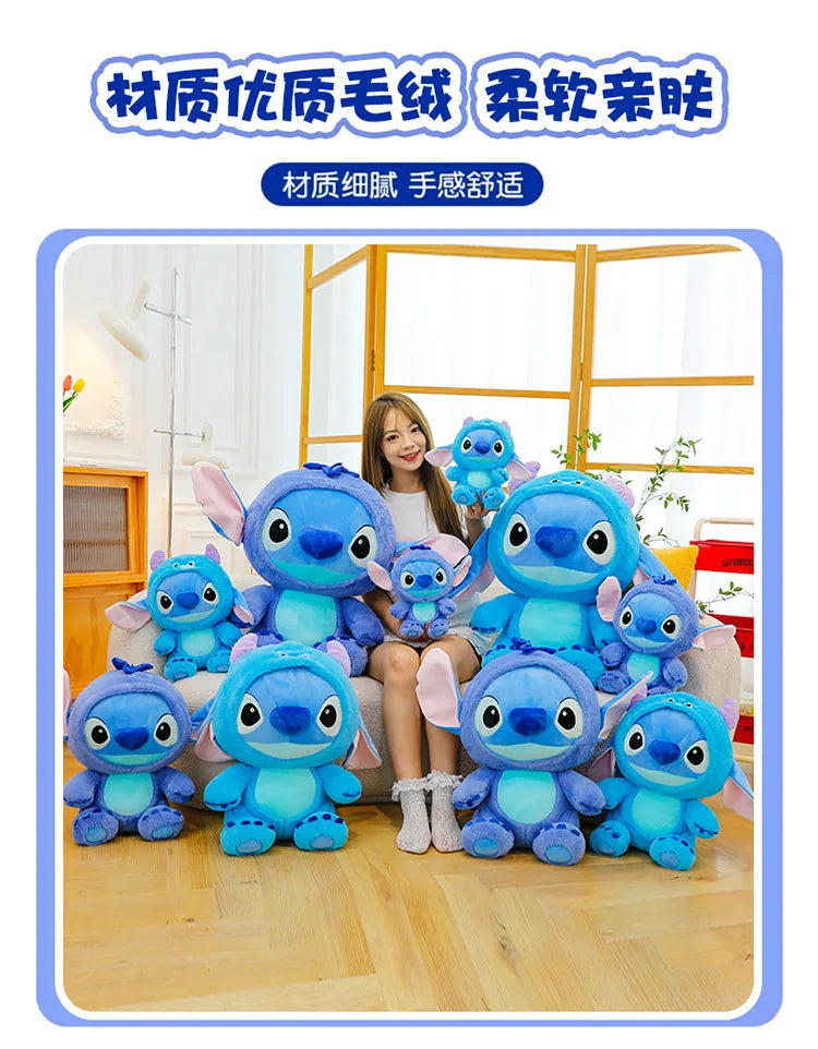 Big Size 55cm Cartoon Plush Toy Dolls Stitch Sullivan Doll Blue Stitch Kids Christmas Pillow Doll Baby Cloth Doll Ornament Gift