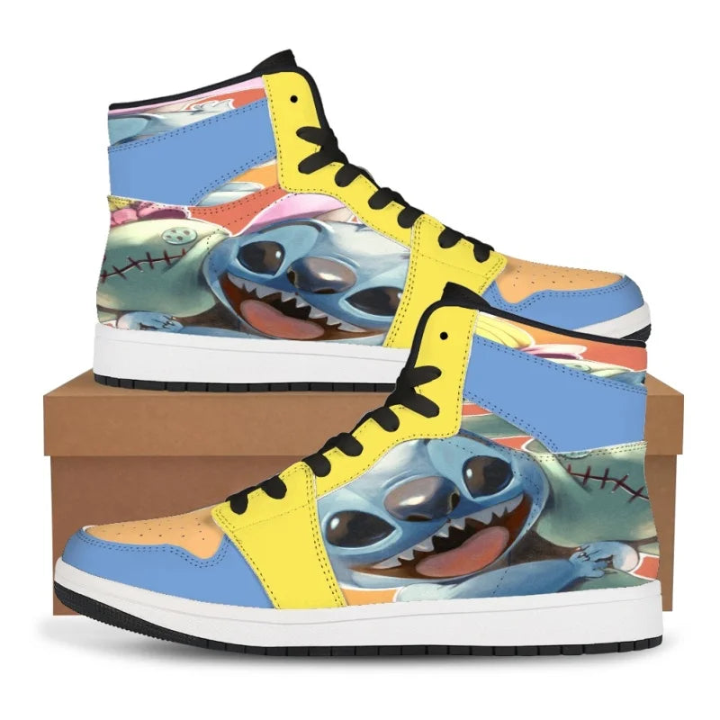 Lilo & Stitch Sneakers Kawaii Cartoon Stitch Shoes boys girls Little Monster Pattern Shoes Fashion Casual Sports Shoes