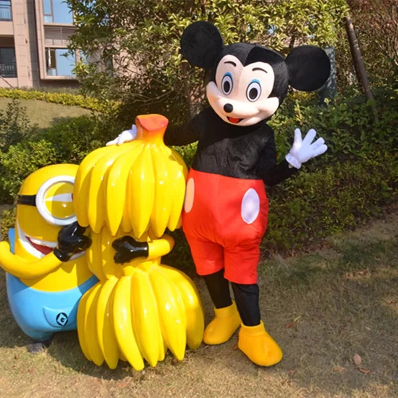 Blue Lilo & Stitch Mascot Costume Mouse Mickey Minnie Cartoon character Cosplay Advertising Fancy Dress Animal Carnival Party Su