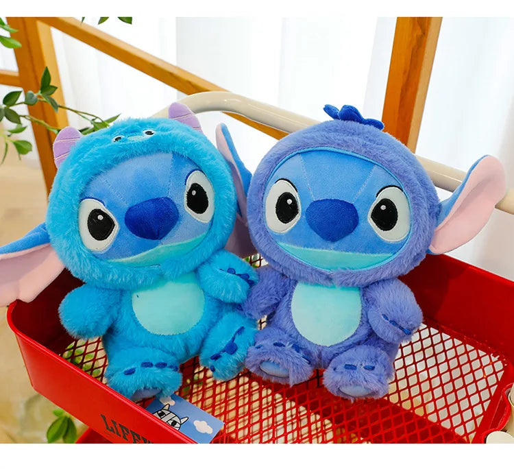 Big Size 55cm Cartoon Plush Toy Dolls Stitch Sullivan Doll Blue Stitch Kids Christmas Pillow Doll Baby Cloth Doll Ornament Gift