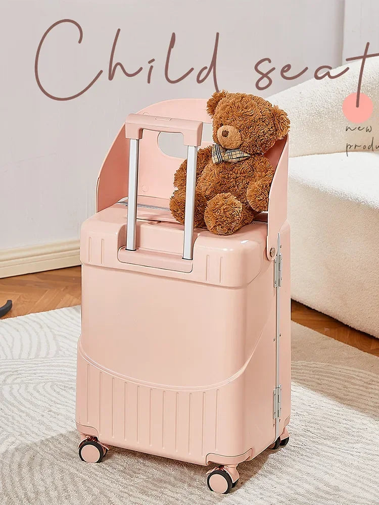 Kids Travel Suitcase Toddler Luggage with Wheels Waterproof Unisex Boys Girls Travel Suitcase with Lock Suitcase Luggage