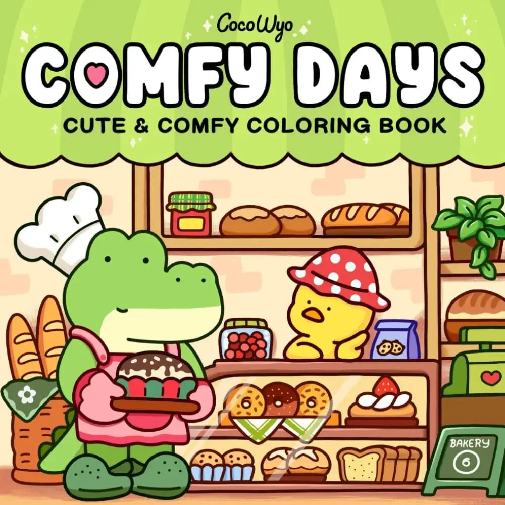 A cute coloring book suitable for children and teenagers, equipped with a cute kitchen series, suitable for relaxing both body a