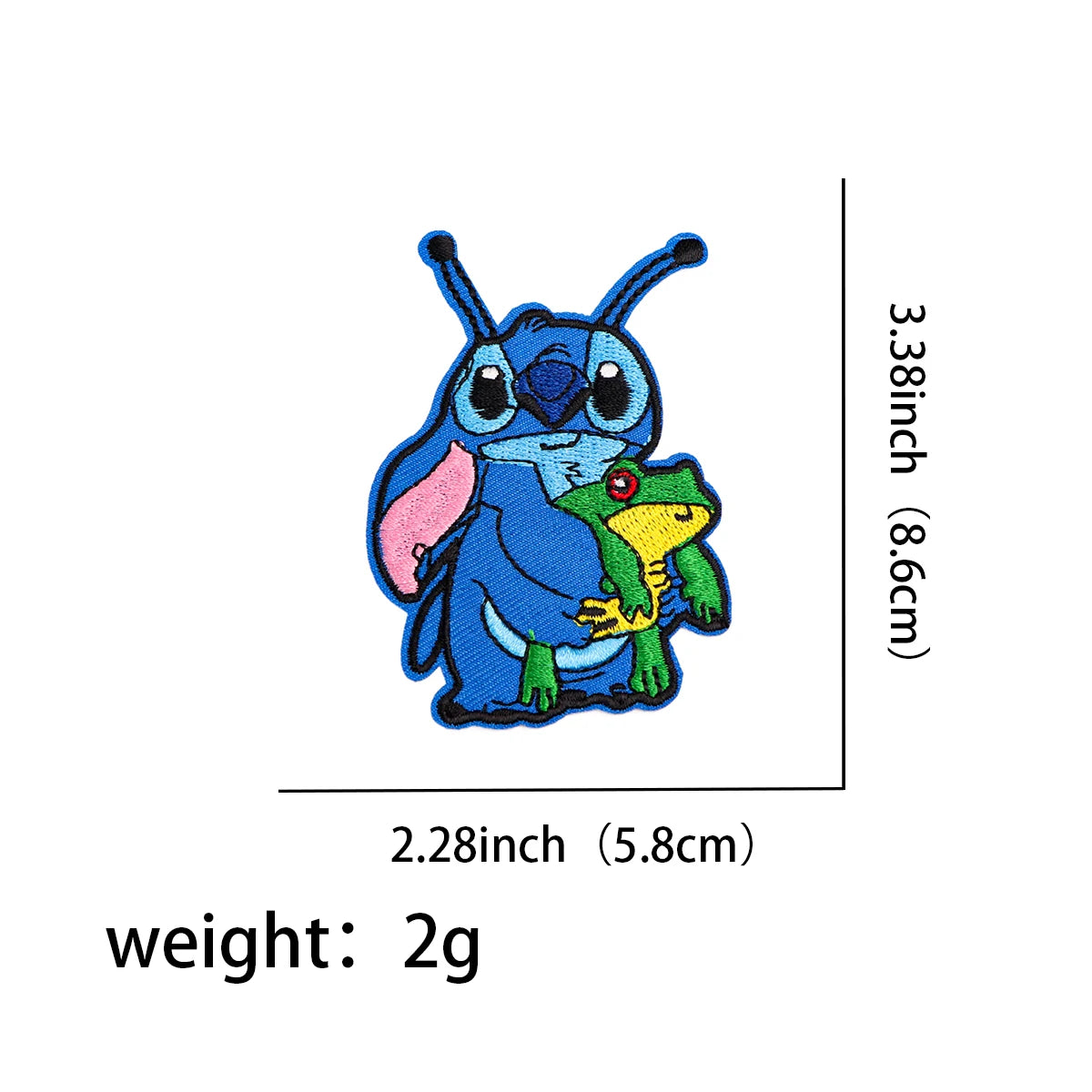 Cute Stitch Patches On Clothes Cartoon Mushu Dragon Embroidered Patches Animals Badges Iron On Patch DIY Clothing Accessories
