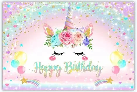 Unicorn Birthday Party Decoration Unicorn Tableware Paper Plates Cups Napkins Toys for Kids Birthday Party Baby Shower Girl