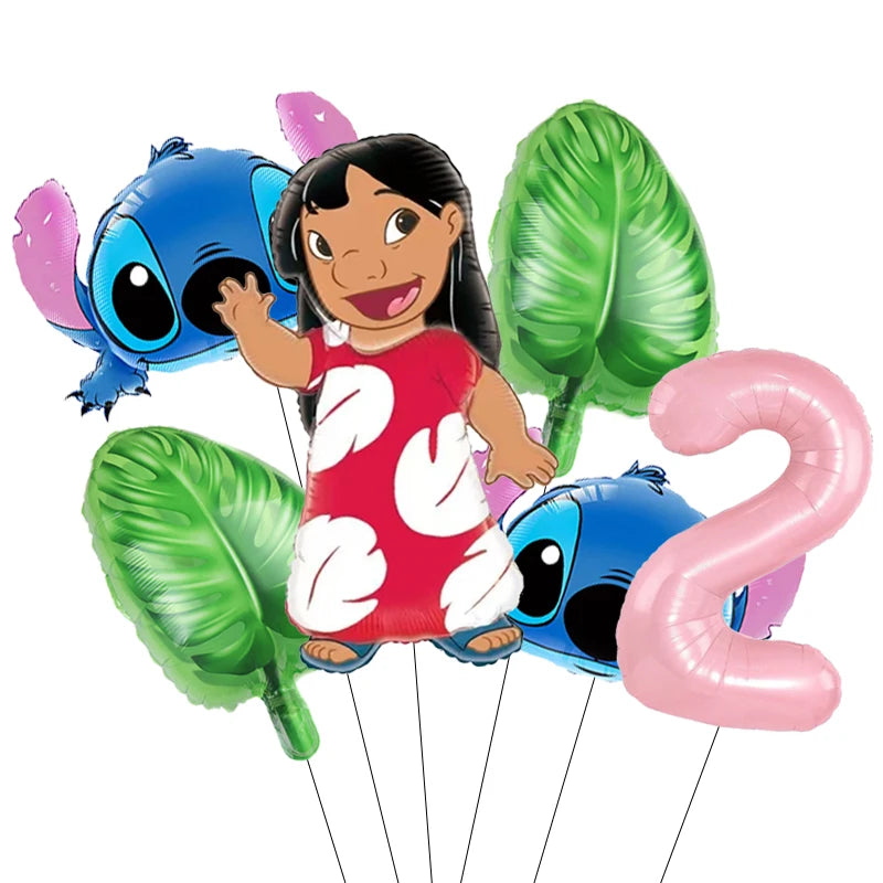 Lilo & Stitch Party Balloons Stitch Number Balloon Garland Arch Kit Baby Shower Birthday Party Decor Kids Toy Gift
